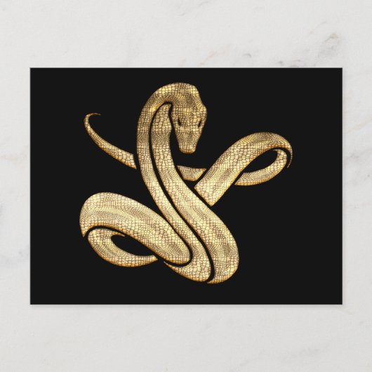 ヘビ ポストカード (正面)