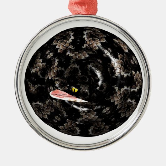 ヘビ メタルオーナメント (正面)