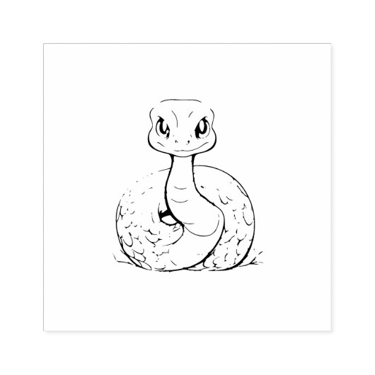 ヘビ ラバースタンプ (インプリント)