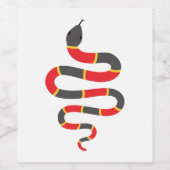 ヘビ ワインラベル (シングルラベル)