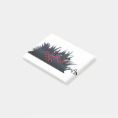ヘビ 草 赤 黒 爬虫類 ポストイット (アングル)