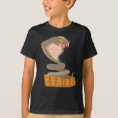 ヘビCobraヘビペット爬虫類の動物のパイソン贈り物 Tシャツ (正面)