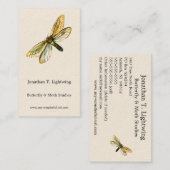 ヘピアルスhumuliメス – 幽霊ガまたは幽霊スウィフト 名刺 (正面/裏面)