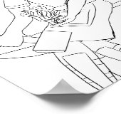 ヘファイストスカラーリングページプリント ポスター (角)