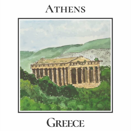 ヘファイストス神殿（アテネ、ギリシャ） シール (正面)