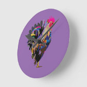 ヘファンキーン ラウンド壁時計 (傾斜)