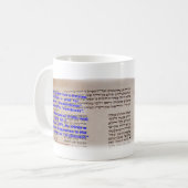 ヘブライのNaomi コーヒーマグカップ (正面左)