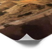 ヘブライもし語忘れ「私は汝だ、エルサレムよ」詩篇 ポスター (角)