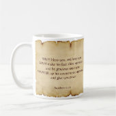 ヘブライを賛美するAaronic コーヒーマグカップ (左)