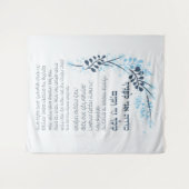 ヘブライモデアニユダヤ人モーニング感謝祈りの言葉 タペストリー (正面(横))