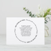 ヘブライユダヤ人結婚式招待状ソウルデライト1 招待状 (スタンド正面)