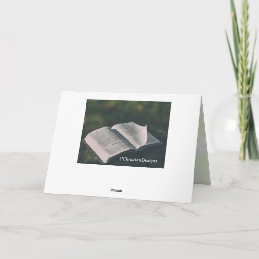 ヘブライ人への手紙11:6 信仰なくしては神を喜ばせることはできない、聖書 カード (裏面)