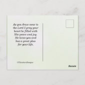 ヘブライ人への手紙11:6  神は彼を求める者を報われる, 聖書 ポストカード (裏面)