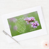 ヘブライ人への手紙11:6  神は彼を求める者を報われる, 聖書 長方形シール (封筒)