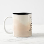 ヘブライ人への手紙12:28 揺るぐことのない王国 ツートーンマグカップ (左)