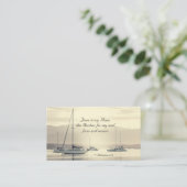 ヘブライ人への手紙6:19 イエスは私の魂の碇（いかり）です 名刺 (スタンド正面)