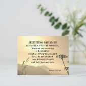 ヘブライ人への手紙 12:27-28 揺るがされるすべてのもの ポストカード (スタンド正面)