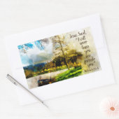 ヘブライ人への手紙 13:5 あなたを決して見捨てず、離れず 長方形シール (封筒)