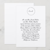 ヘブライ人ユダヤ人結婚式招待状アニルドディカルクル 招待状 (正面/裏面)