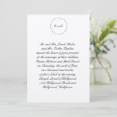 ヘブライ人ユダヤ人結婚式招待状アニルドディシルバー 招待状 (スタンド正面)