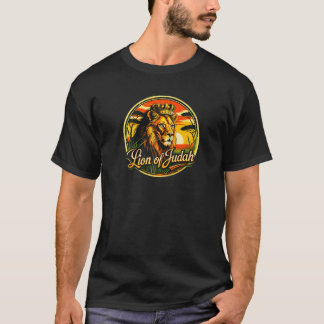 ヘブライ人 イスラエル人 YHWH ユダのライオン ヤハウェ ラスタファリ Tシャツ