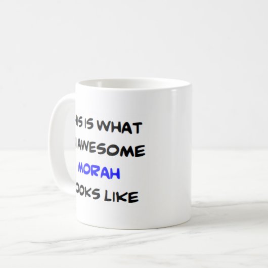 ヘブライ先生モラ素晴らし、 コーヒーマグカップ (正面左)