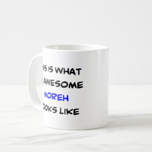 ヘブライ先生モレ素晴らしー コーヒーマグカップ (正面左)