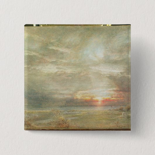 ヘブライ墓地からのベニス 缶バッジ (正面)