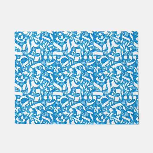 ヘブライ文字のドアマカスタマイズット – サイズ – 贈答品 ドアマット (正面)