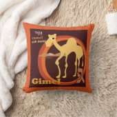 ヘブライ文字の投球の枕Gimmel クッション (ブランケット)