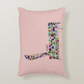 ヘブライ文字ダレット アクセントクッション (正面(垂直))