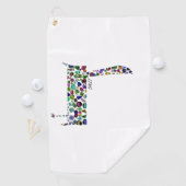 ヘブライ文字ダレット ゴルフタオル (インサイチュ)