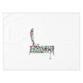 ヘブライ文字ダレット テーブルクロス (正面(横))