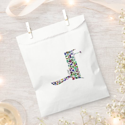 ヘブライ文字ダレット フェイバーバッグ (クリップ留めされた状態)