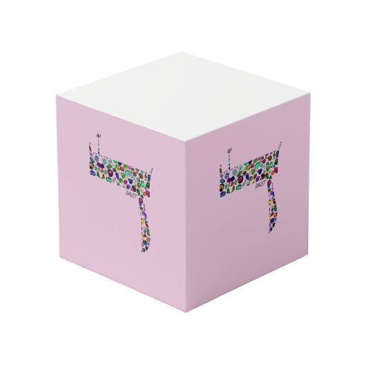 ヘブライ文字ダレット フォトキューブ (正面アングル)