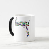 ヘブライ文字ダレット モーフィングマグカップ (正面左)