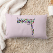 ヘブライ文字ダレット ランバークッション (ブランケット)