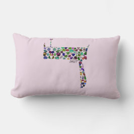 ヘブライ文字ダレット ランバークッション