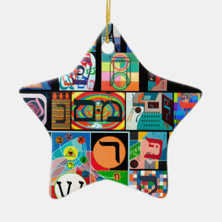 ヘブライ文字- alephbet セラミックオーナメント