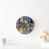 ヘブライ文字- alephbet ラウンド壁時計 (ホーム)