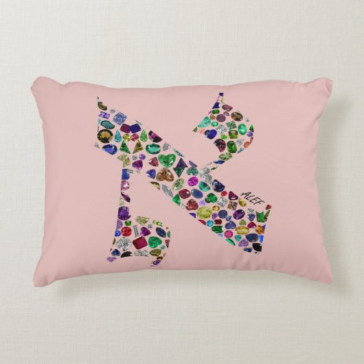 ヘブライ文字ALEF アクセントクッション (正面)