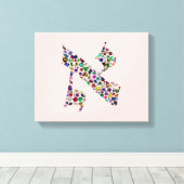 ヘブライ文字ALEF キャンバスプリント (インサイチュ (ウッドフロア))