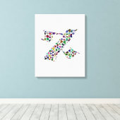 ヘブライ文字ALEF キャンバスプリント (インサイチュ (ウッドフロア))