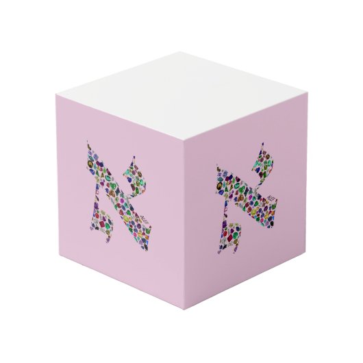 ヘブライ文字ALEF フォトキューブ (正面アングル)