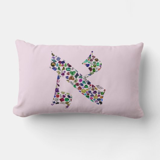 ヘブライ文字ALEF ランバークッション (正面)