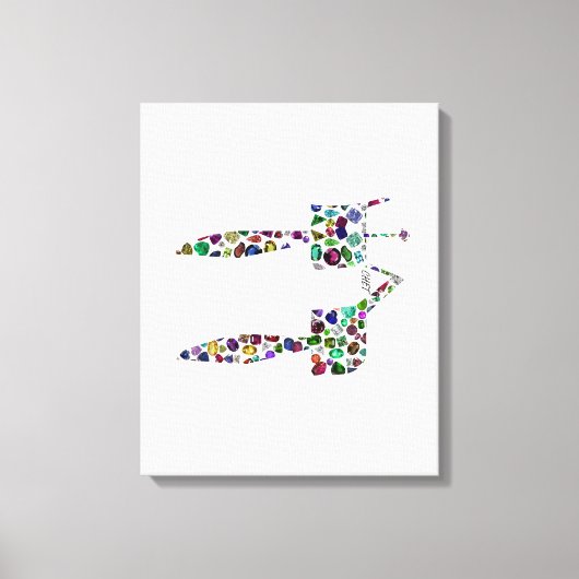 ヘブライ文字'CHET' キャンバスプリント (正面)