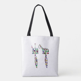 ヘブライ文字'CHET' トートバッグ