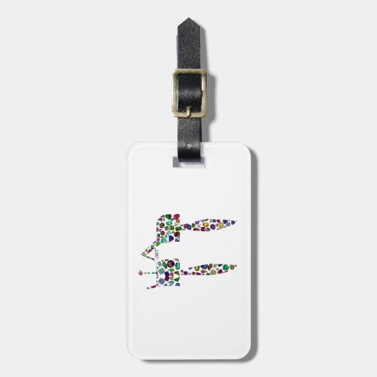 ヘブライ文字'CHET' ラゲッジタグ (正面縦)