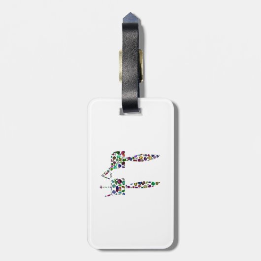 ヘブライ文字'CHET' ラゲッジタグ (裏面縦)