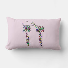 ヘブライ文字'CHET' ランバークッション